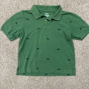 Dog Print Boys Cherokee Polo sz M